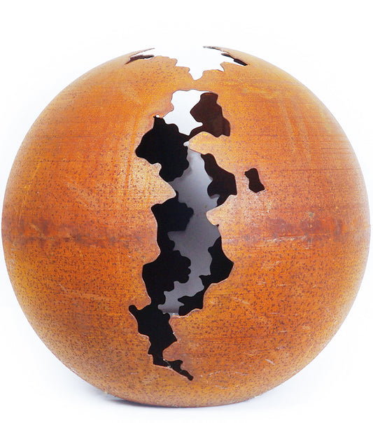 Sfera in corten grande