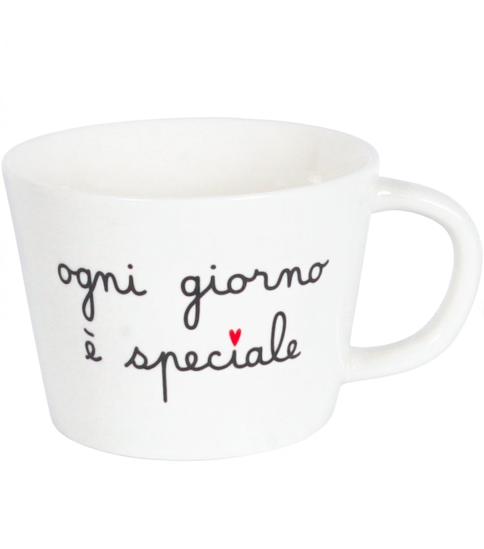 Tazza "ogni giorno è speciale" in ceramica
