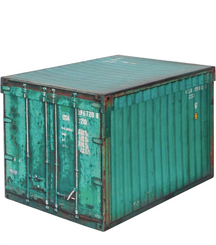 "Scatola Container" grande color verde