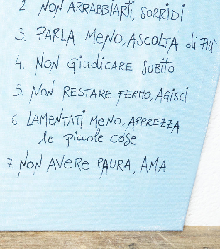 Quadro in tela con i "7 PASSI per la FELICITÀ"