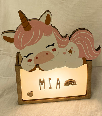 "Bajour Unicorno" con adesivi