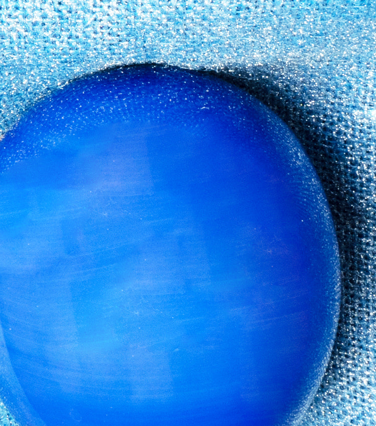 Palloncino blu grande in ceramica