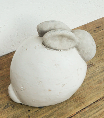 Coniglietto in cemento smaltato