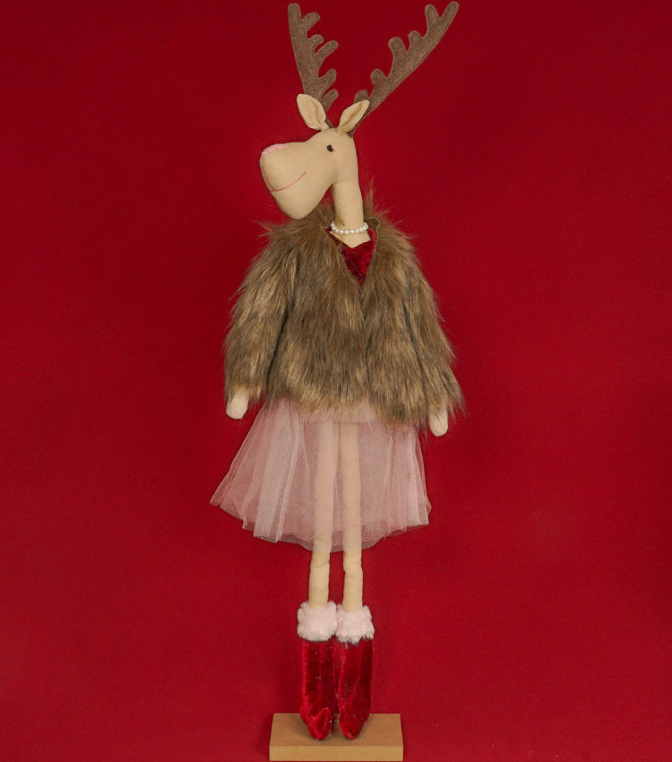 "Mrs. Renna" in cotone e velluto imbottiti con tulle