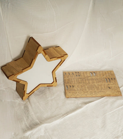 Bajour a forma di una Stella con adesivi