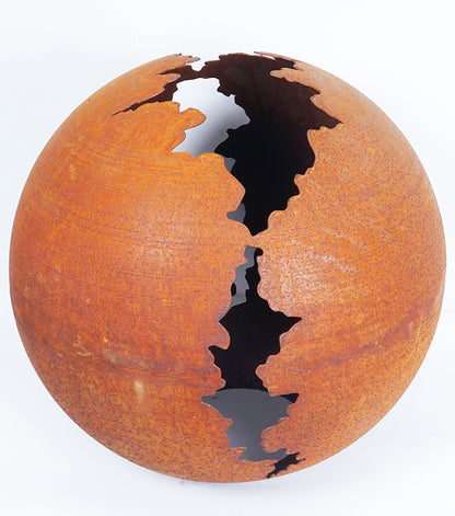 Sfera in corten grande