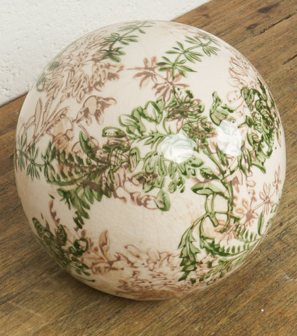 Sfera con Decorazioni in cotto smaltato