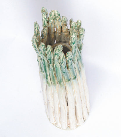 "Vaso con gli Asparagi" in ceramica