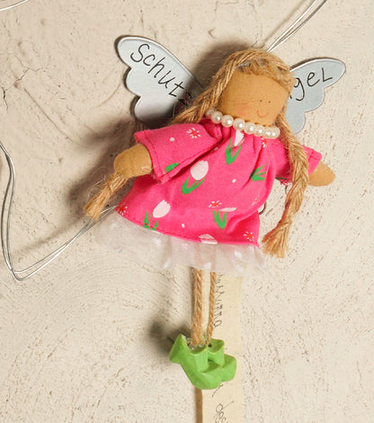 Stellina "sussurra i tuoi desideri alle stelle" con uno "Schutz Engel"