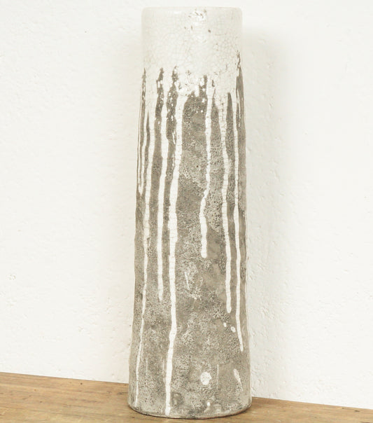"Vaso ad Effetto Colato" in cemento smaltato piccolo
