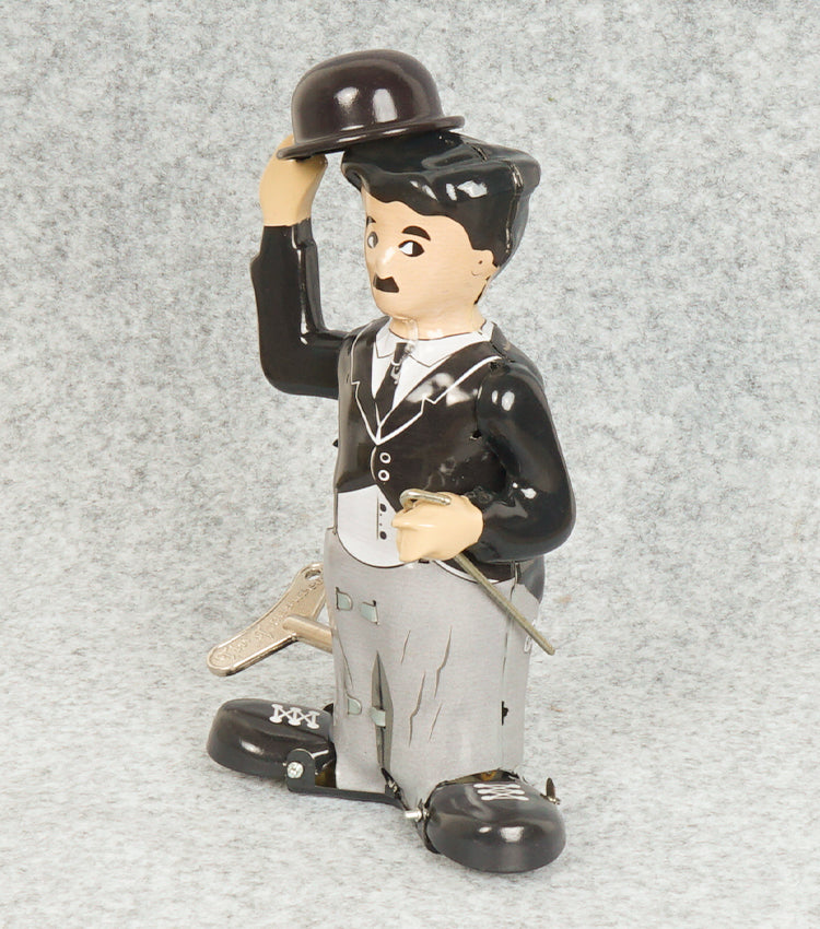 "Charlie Chaplin Vintage a Carica" in metallo