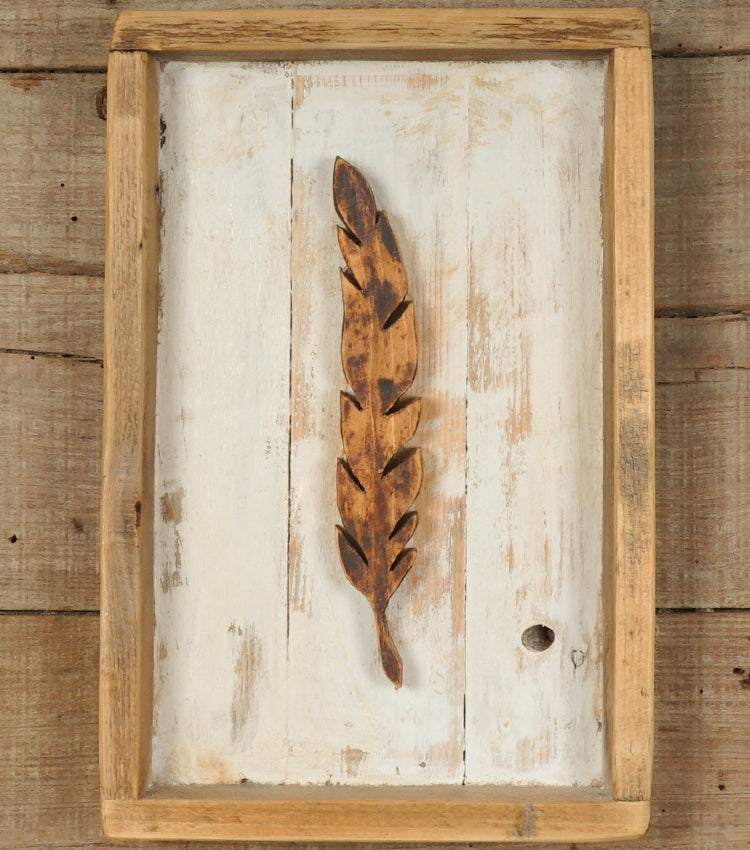 Cornice in legno con una Spiga di Grano