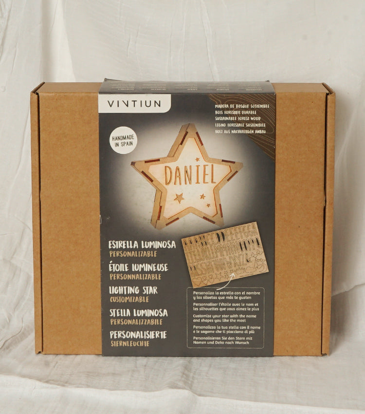 Bajour a forma di una Stella con adesivi