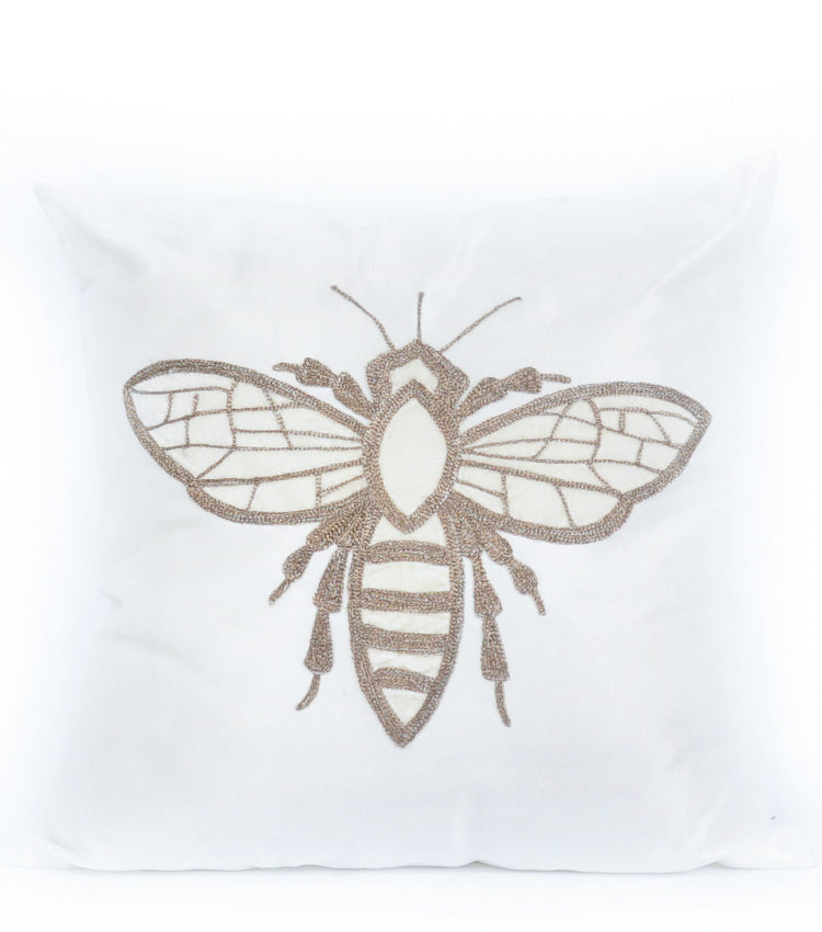 Cuscino in raso con Ape in rame