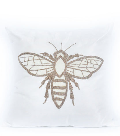 Cuscino in raso con Ape in rame