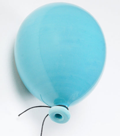 Palloncino azzurro grande in ceramica