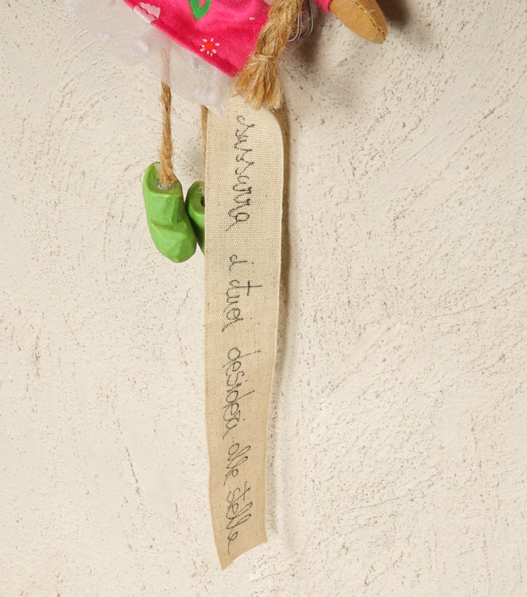 Stellina "sussurra i tuoi desideri alle stelle" con uno "Schutz Engel"