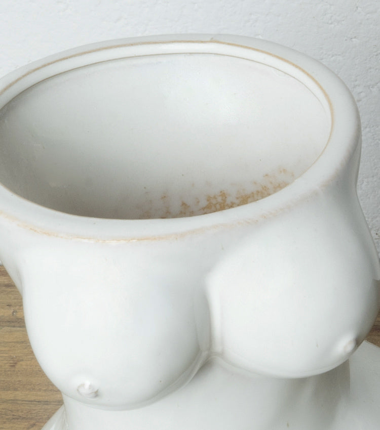 Vaso a forma di un "Nudo di Donna" in grès piccolo