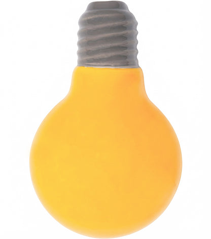 Vaso a forma di una Lampadina color "giallo ocra" in ceramica