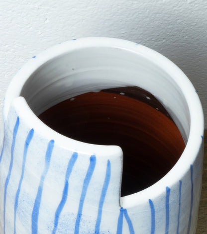 "Vaso con le Strisce" in ceramica