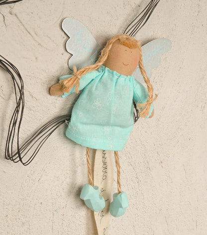 Stellina "sussurra i tuoi desideri alle stelle" con uno "Angelo Custode"