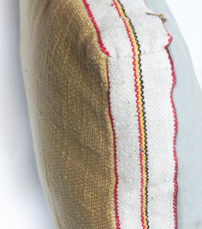 Cuscino in juta e cotone