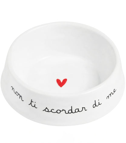 Ciotola per Animali "non ti scordar di me" in ceramica