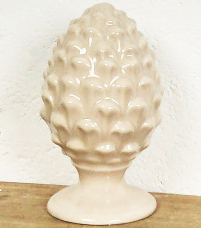 Pigna in ceramica beige piccola