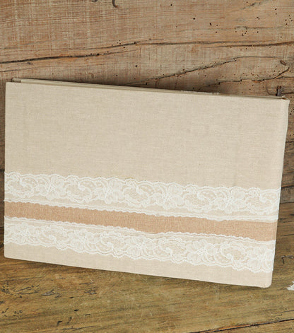 Album "Mr. & Mrs." in cotone con pizzo