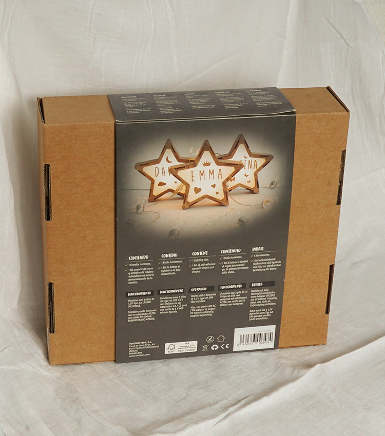 Bajour a forma di una Stella con adesivi