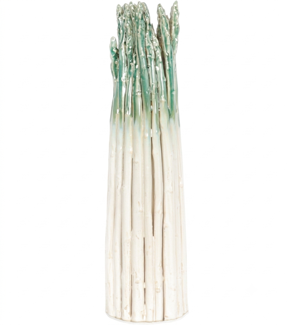 "Vaso con gli Asparagi" in ceramica