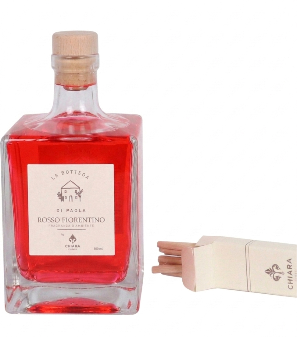 Fragranza d'Ambiente con Bastoncini in legno alla profumazione "Rosso Fiorentino" da 500 ml