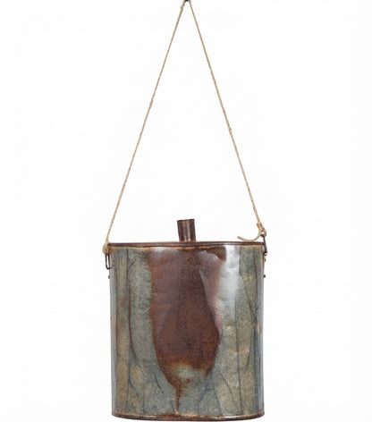 Borraccia Vintage grande in metallo