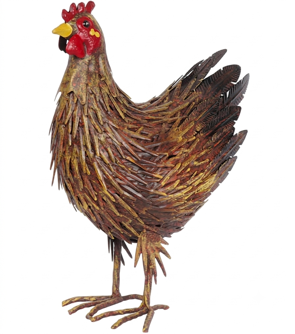 Gallina in metallo