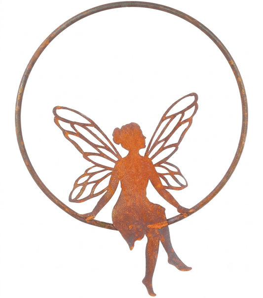 “La Fatina sul Cerchio” in corten