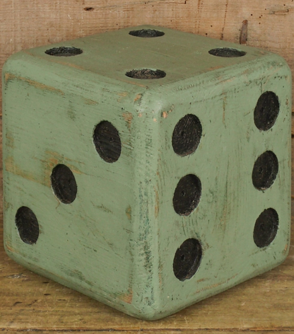 Dadone grande color "verde salvia" in legno
