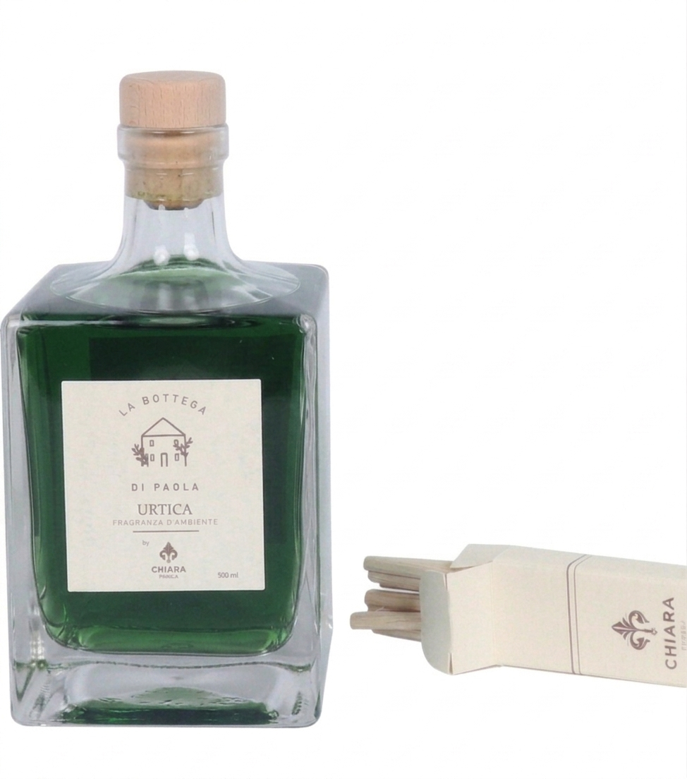Fragranza d'Ambiente con Bastoncini in legno alla profumazione "Urtica" da 500 ml