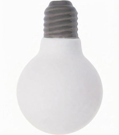 Vaso a forma di una Lampadina color bianco in ceramica