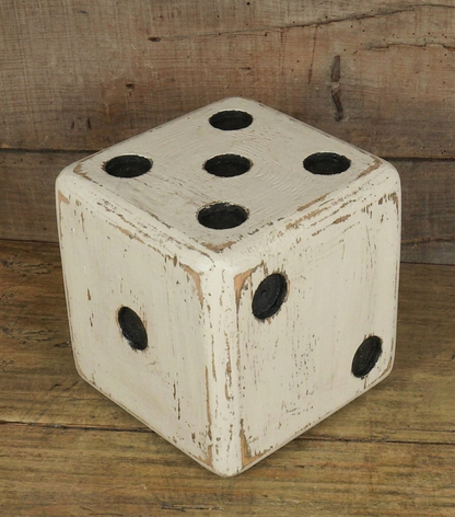 Dadone grande color bianco in legno