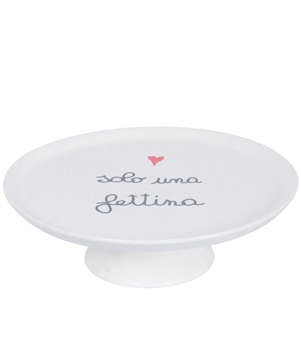 Alzatina "solo una fettina" in ceramica
