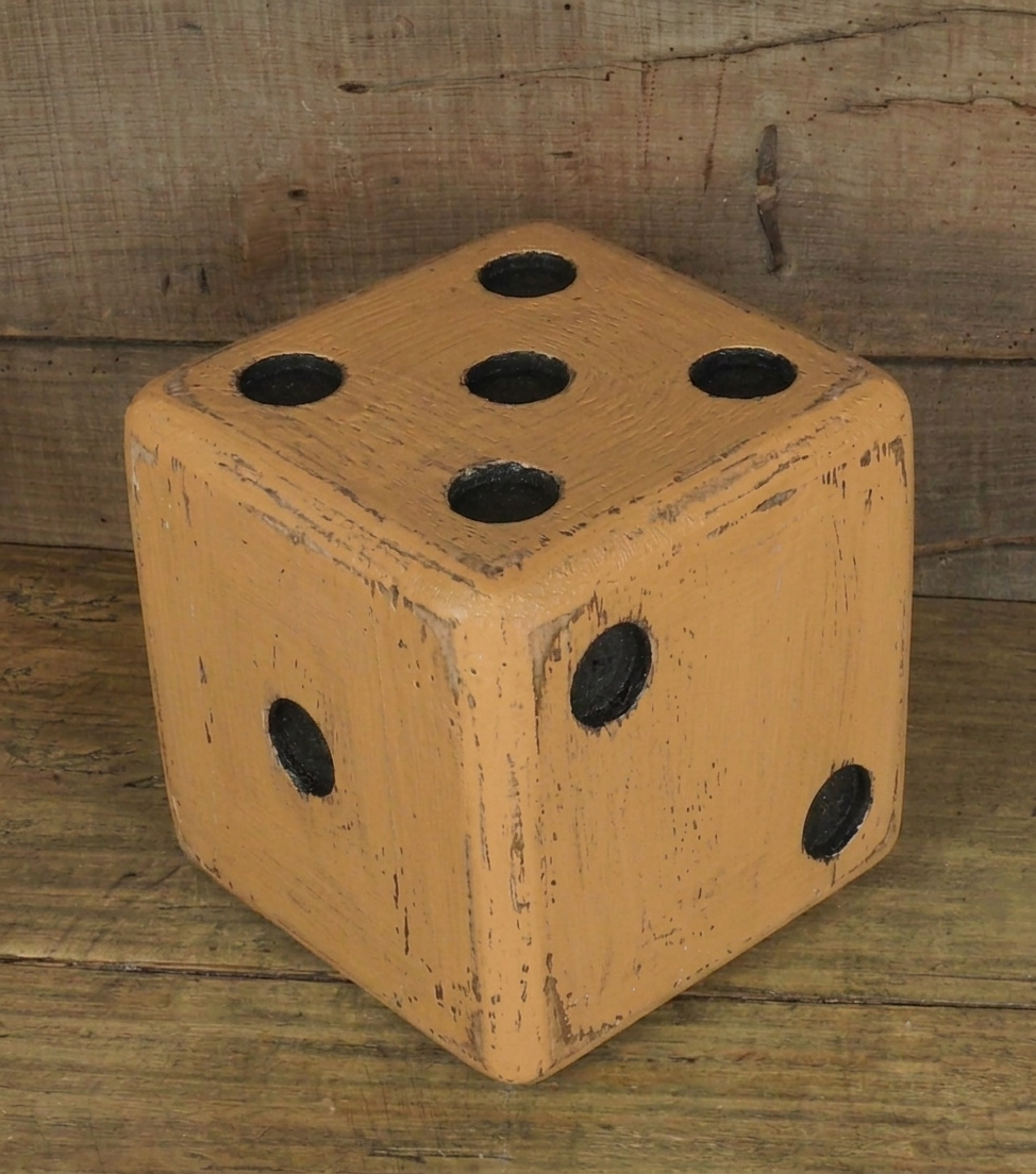Dadone grande color marrone in legno