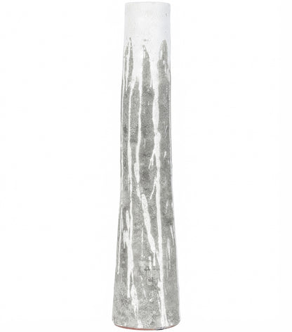 "Vaso con Effetto Colatura" grande in cemento smaltato