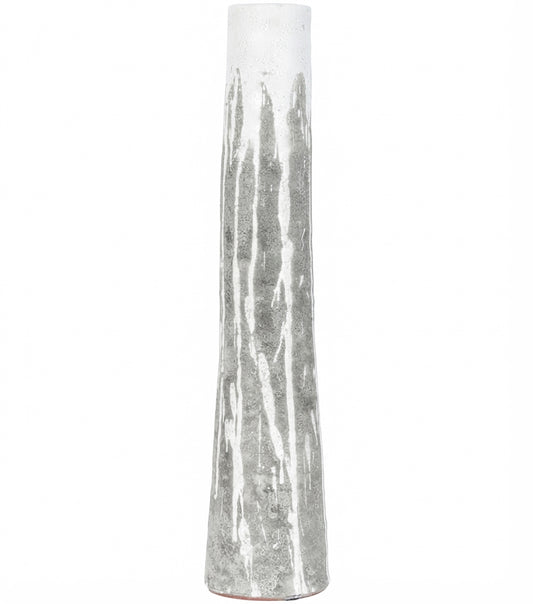 "Vaso con Effetto Colatura" grande in cemento smaltato
