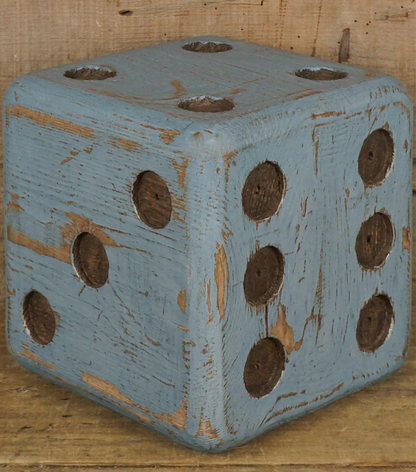Dadone grande color "carta di zucchero" in legno