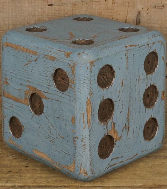 Dadone grande color "carta di zucchero" in legno
