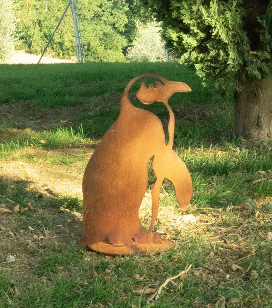 Pinguino Adulto in corten