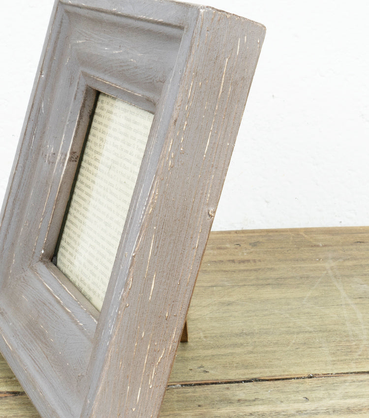 Cornice porta-foto in legno e vetro