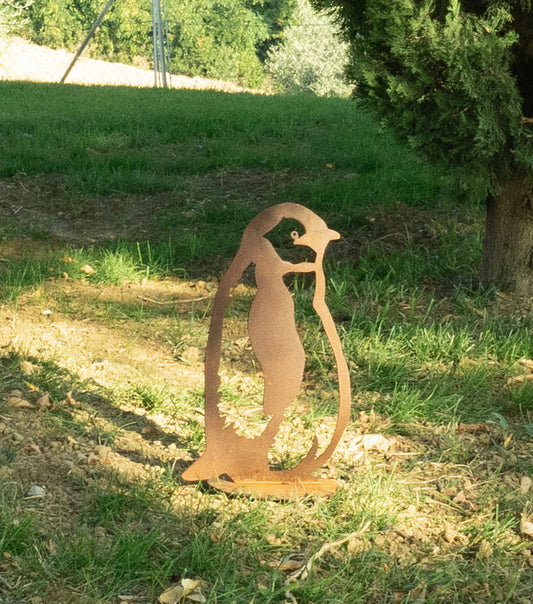 Pinguino Cucciolo in corten