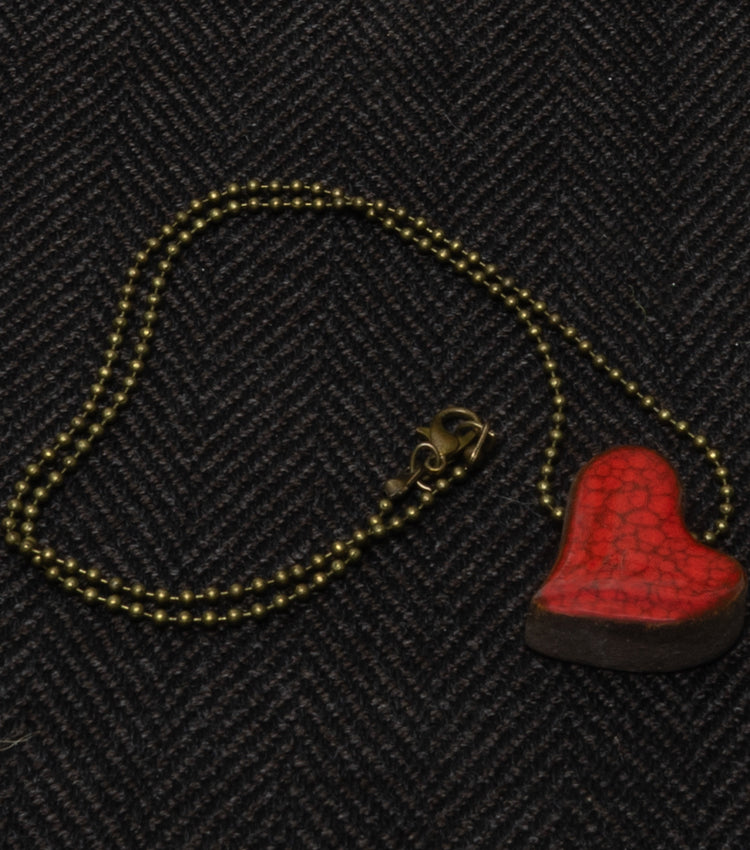 Collana con un Cuore in ceramica medio