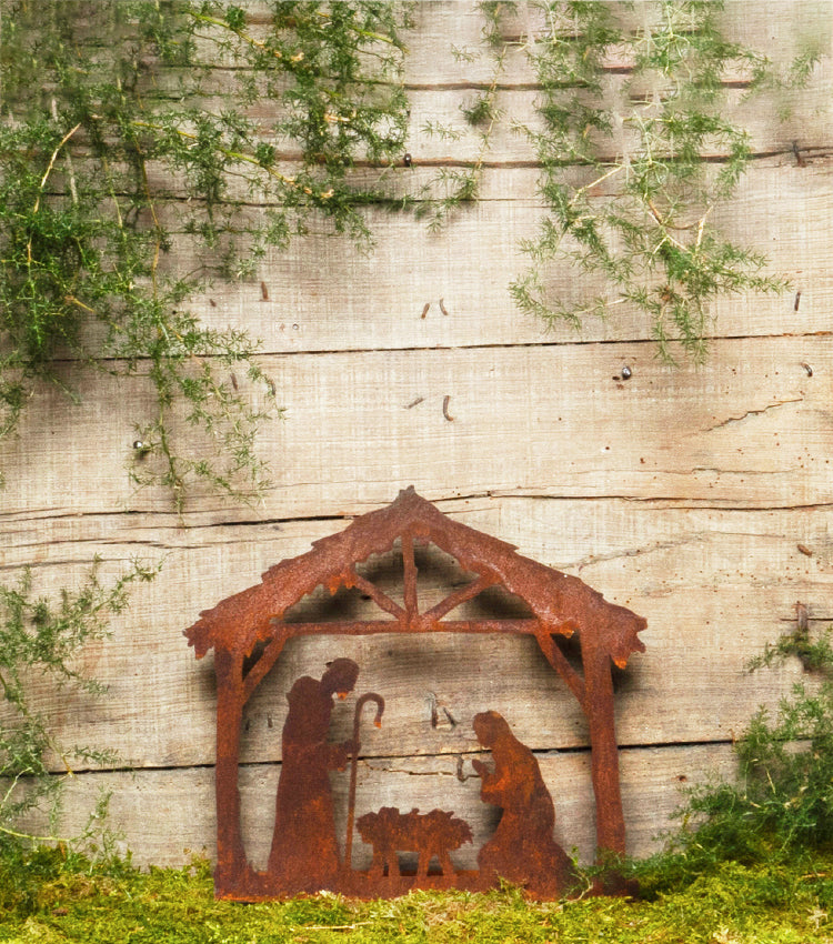 "Natività" in corten piccola